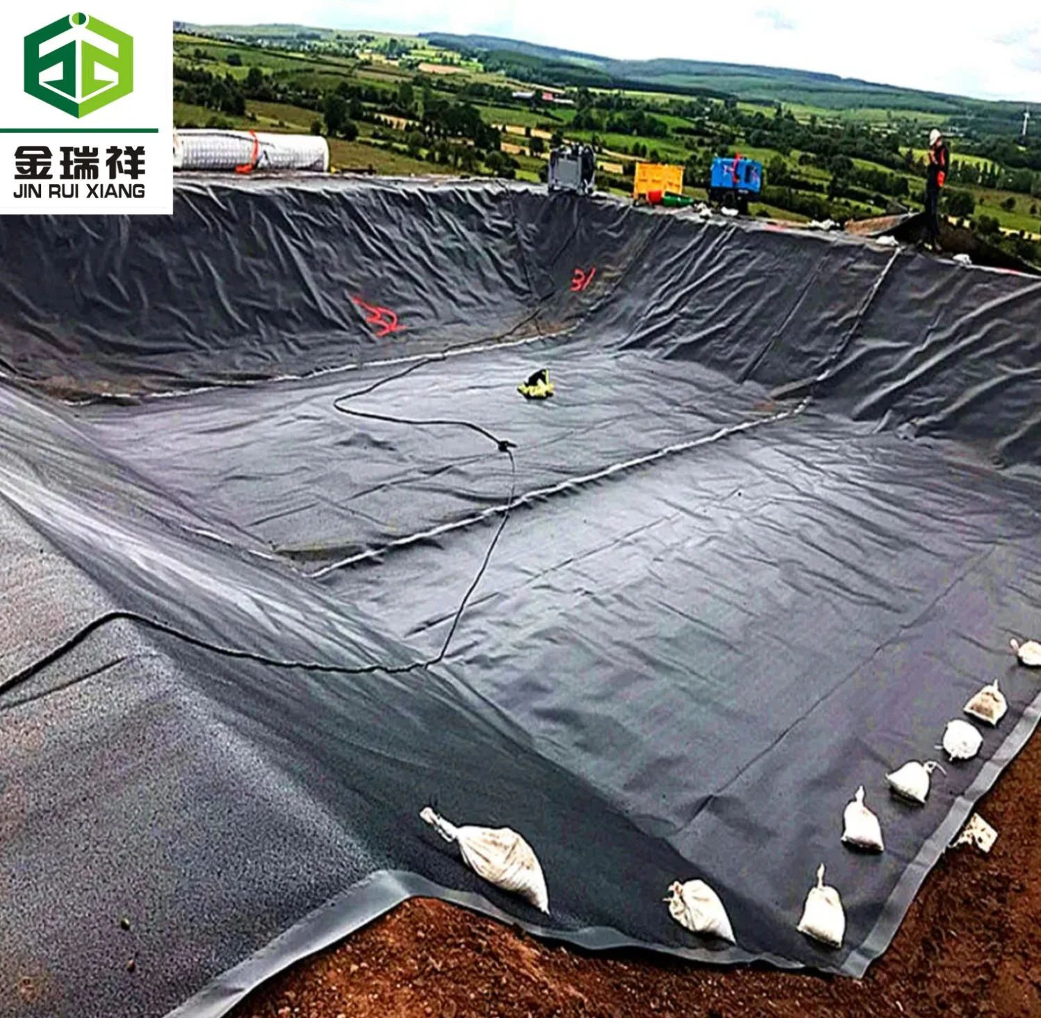 Geomembrane HDPE 1mm Pond Liner Hot Sale Cheap Price Geomembrane Sheet High Strength Anti-UV