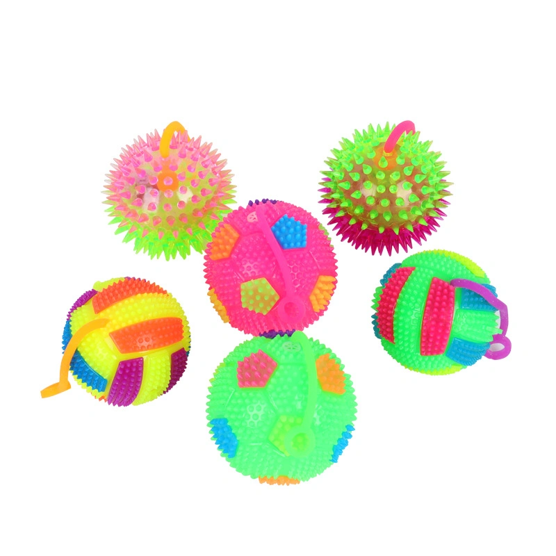 Großhandel/Lieferant Promotion Geschenk Spiky Massage Blinkende Yoyo Whistle Bouncing Ball