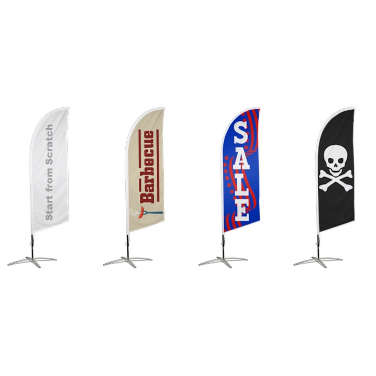 Window Advertising Wholesale/Supplier Garden Stand Car Wall Custom Bandana Printing Flag with 2 Brass Flag Pole