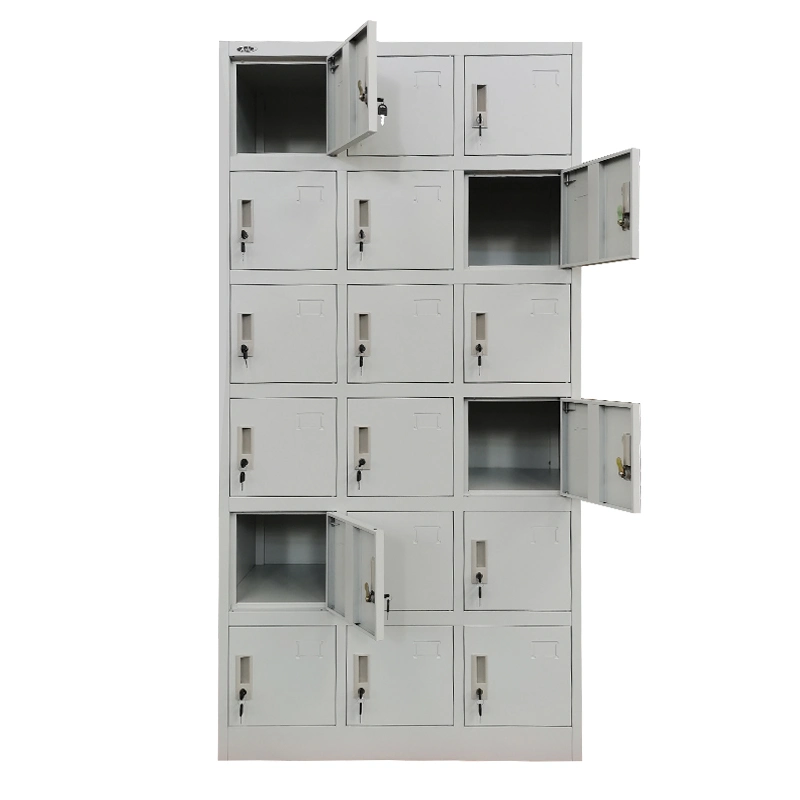 Gym Locker Steel 18 Door Cabinet with Durable Lock Keylock Locker