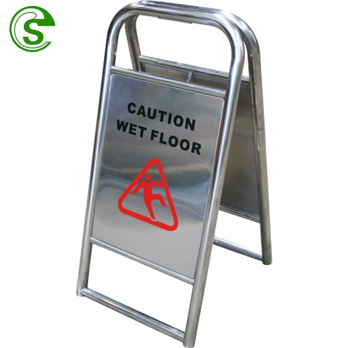 Anti Rust Stainless Steel Folded No Parking Sign Barricade Caution Sign Board