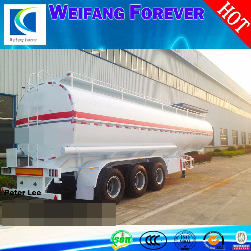 Cimc 3 Axle 40kl Oil Tanker / Fuel Tanker for Philippines Market