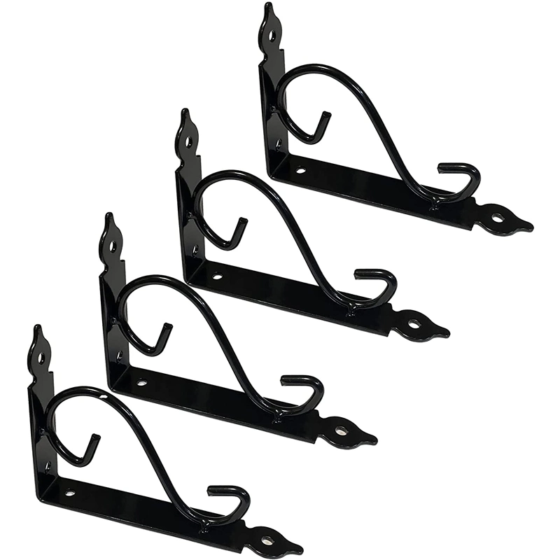 Soportes de estante de triángulo de montaje en pared para madera Soporte de forma S Soporte de acero Soporte de estante hardware para muebles, accesorios para muebles