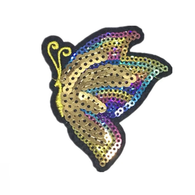 New Style Customized Embroidered Sequin Patches for Clothing