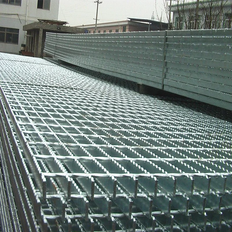 Steel Grid Metal Building Materials Serrated Galvanized Steel Grid Outdoor Metal Drainage Grid