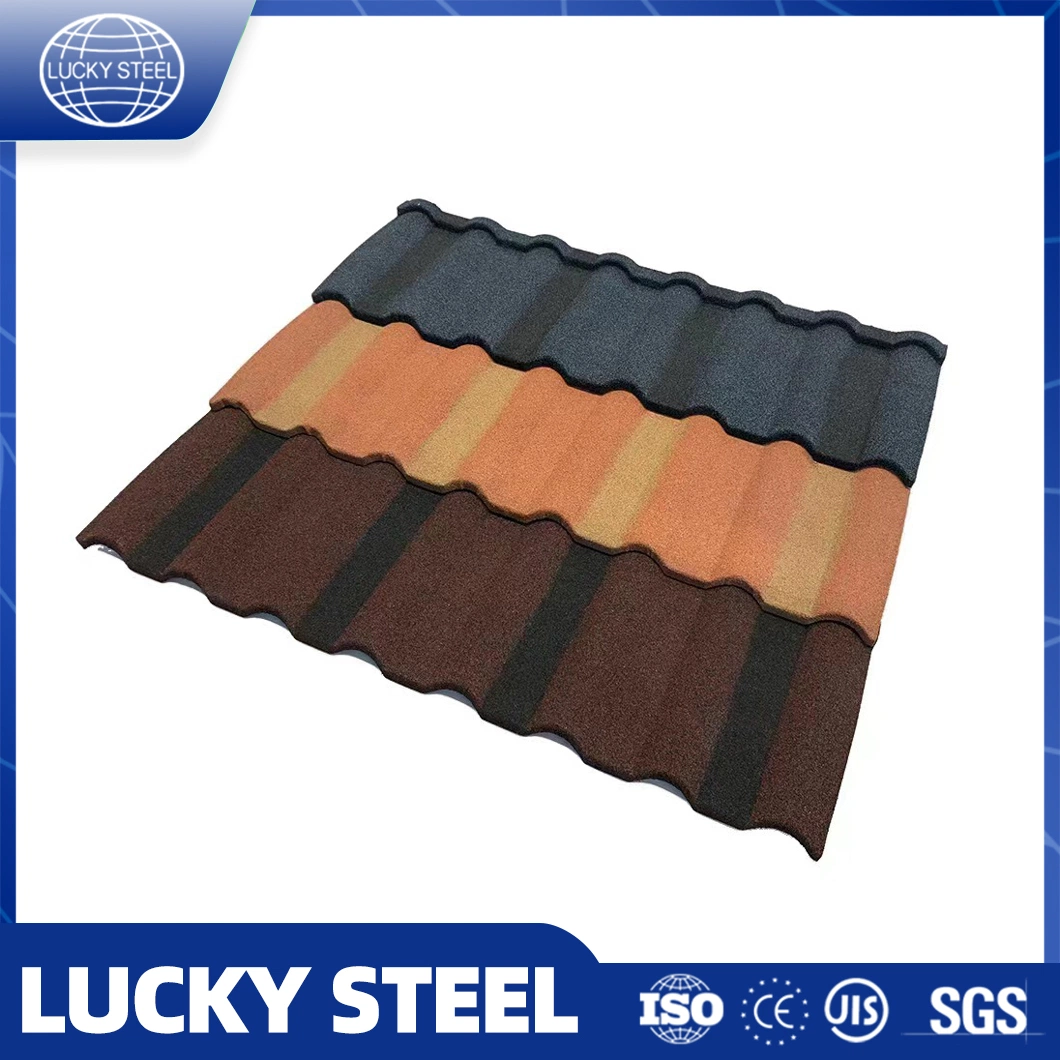 Steel Truss Roof 50 Years Roof Panels Wall Panels Guarantee 7 Wave Bond Classic Type Stone Coated Roofing Sheet