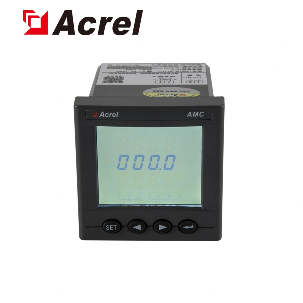 Acrel Amc72L-Di/M LCD programmierbarer Shunt-Eingang DC-Solarameter mit Analog 4-20mA