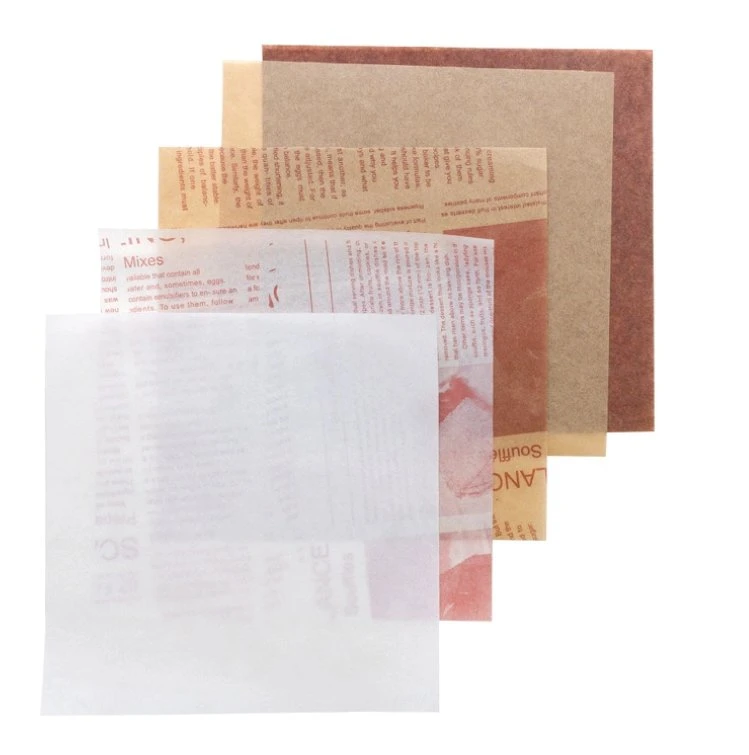 Chicken French Fries Hamburger to Go Takeaway Food Packaging Brown Craft Grease Proof Paper