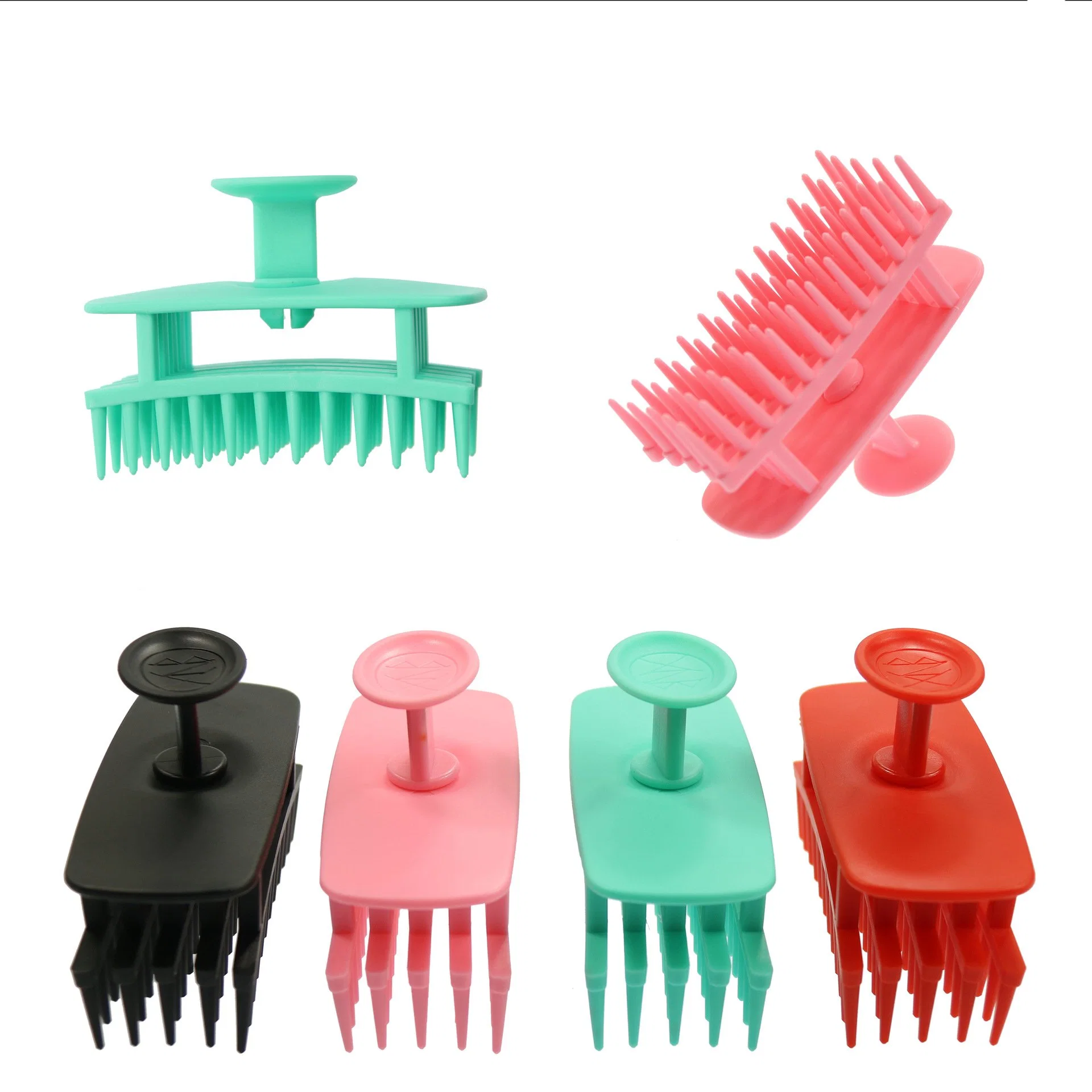 Silicone Shampoo Scalp Shower Brush Hair Massage with Soft Hair Cleaning