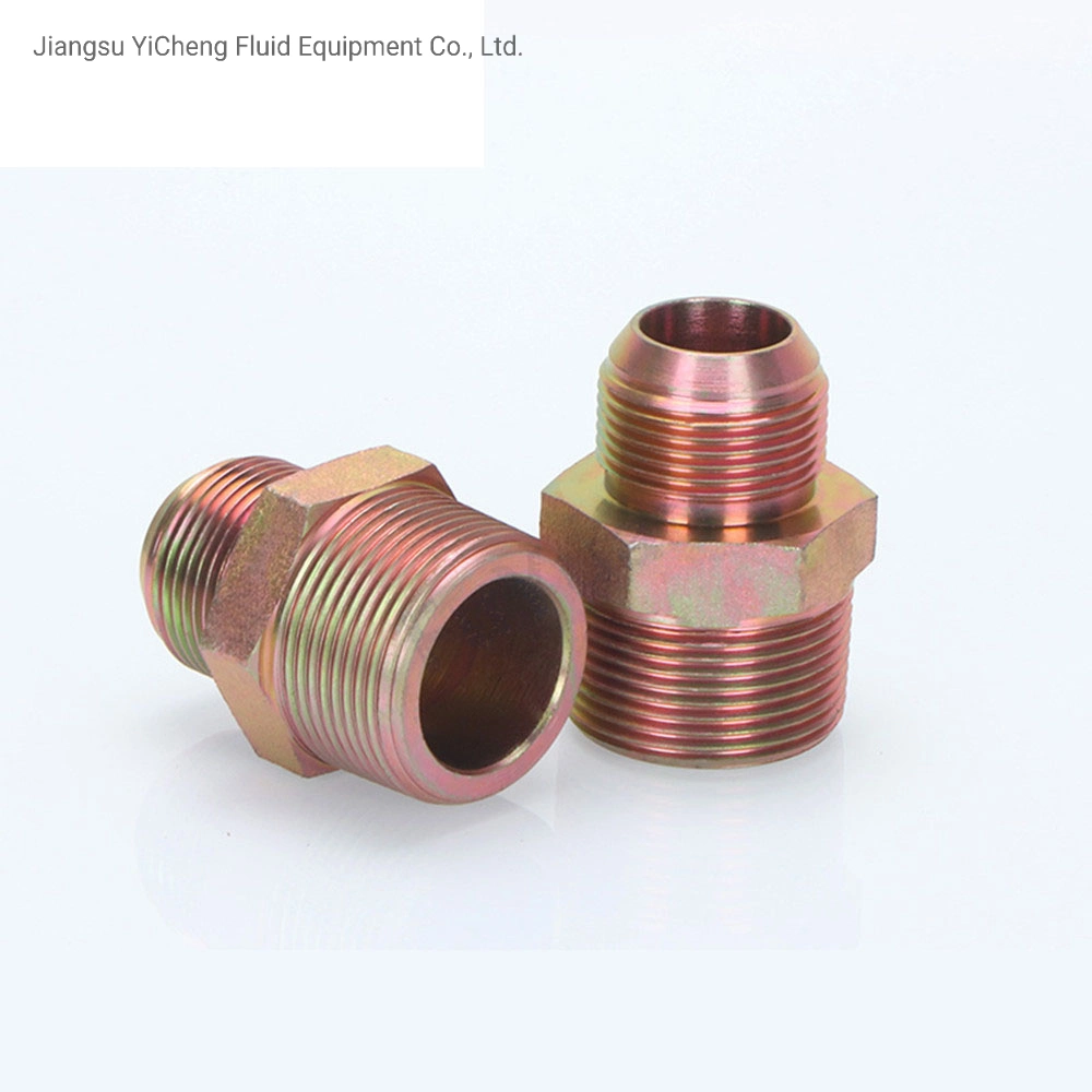 1PCS NPT to Bsp 1/8&quot; 1/4&quot; 3/8&quot; 1/2&quot; Male Thread High-Pressure Hydraulic Tubing Joint Reducer Wire Adapter Fittings