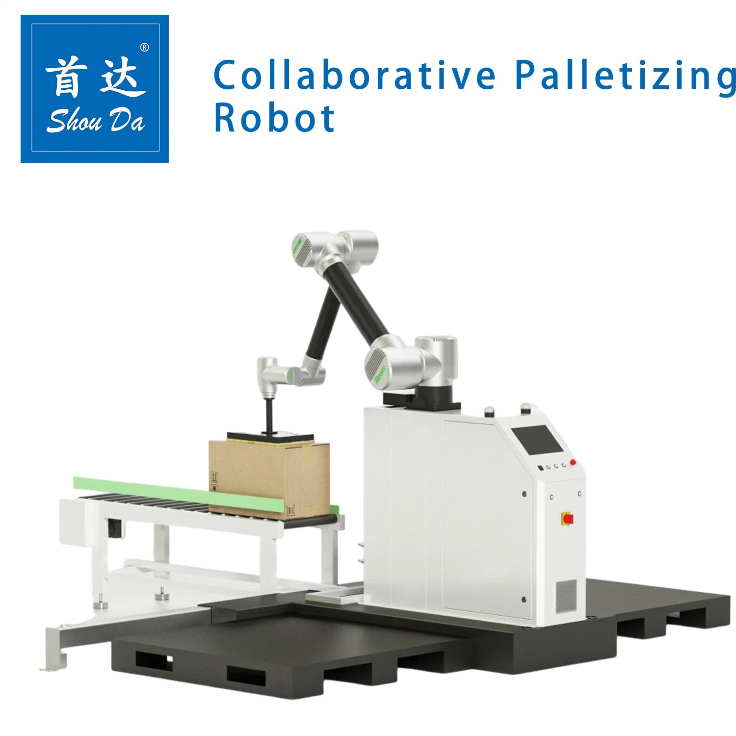 Good Generality Flexible Integration Carton Cans Case Robotic Palletizer Machine Packing Line