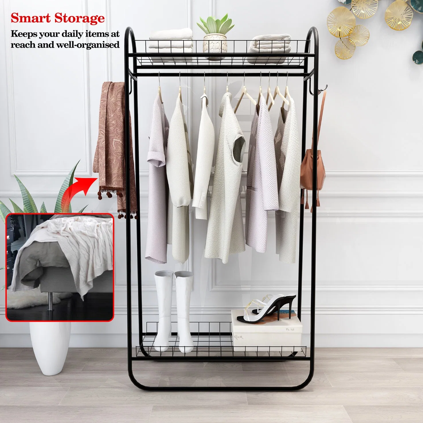 عرض الملابس متجر البيع بالتجزئة الملابس متجر Garment Rack Display Rack