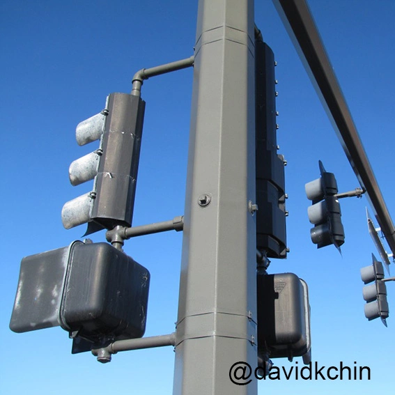 200mm 300mm 400mm Bola llena de Energía Solar LED inteligente sistema de luces de señal de tráfico incluyen Temporizador