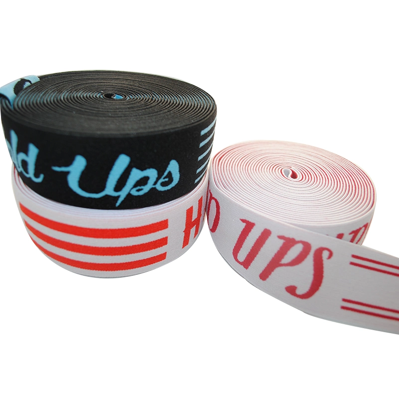 Range of Quality Customized Elasitc Tape Band with Same Logo (Red)