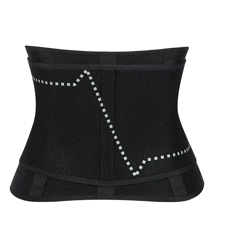 Waist Trimmer Belt Neoprene Fat Burning Sauna Waist Trainer - Promotes Healthy Sweat, Weight Loss, Lower Back Posture Black