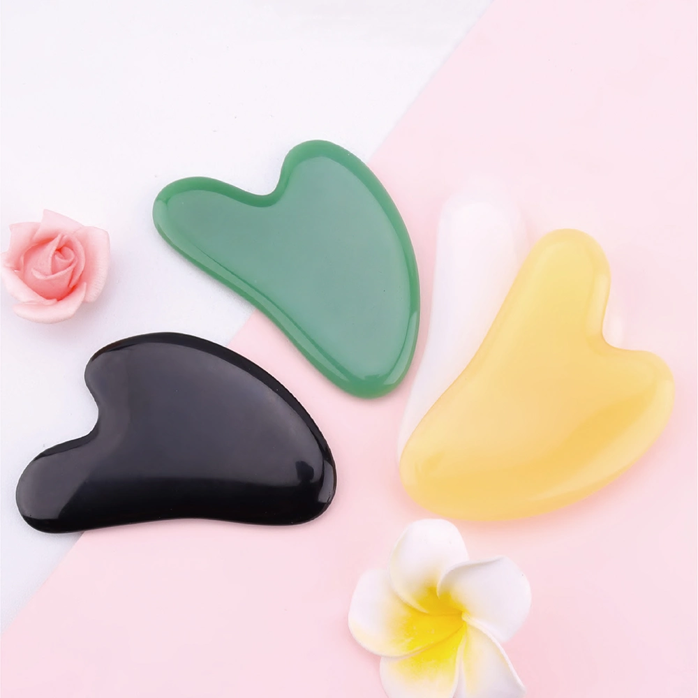 100% Natural Gua Sha nueva forma de masaje facial el raspado de herramientas para el rostro y cuerpo