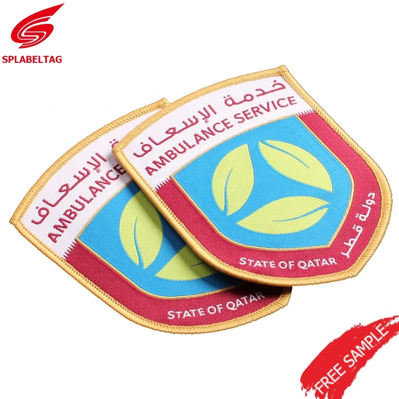 Wholesale/Supplier Cheap Hat Woven Patch Woven Badge for School and Taekwondo Uniform Emblem