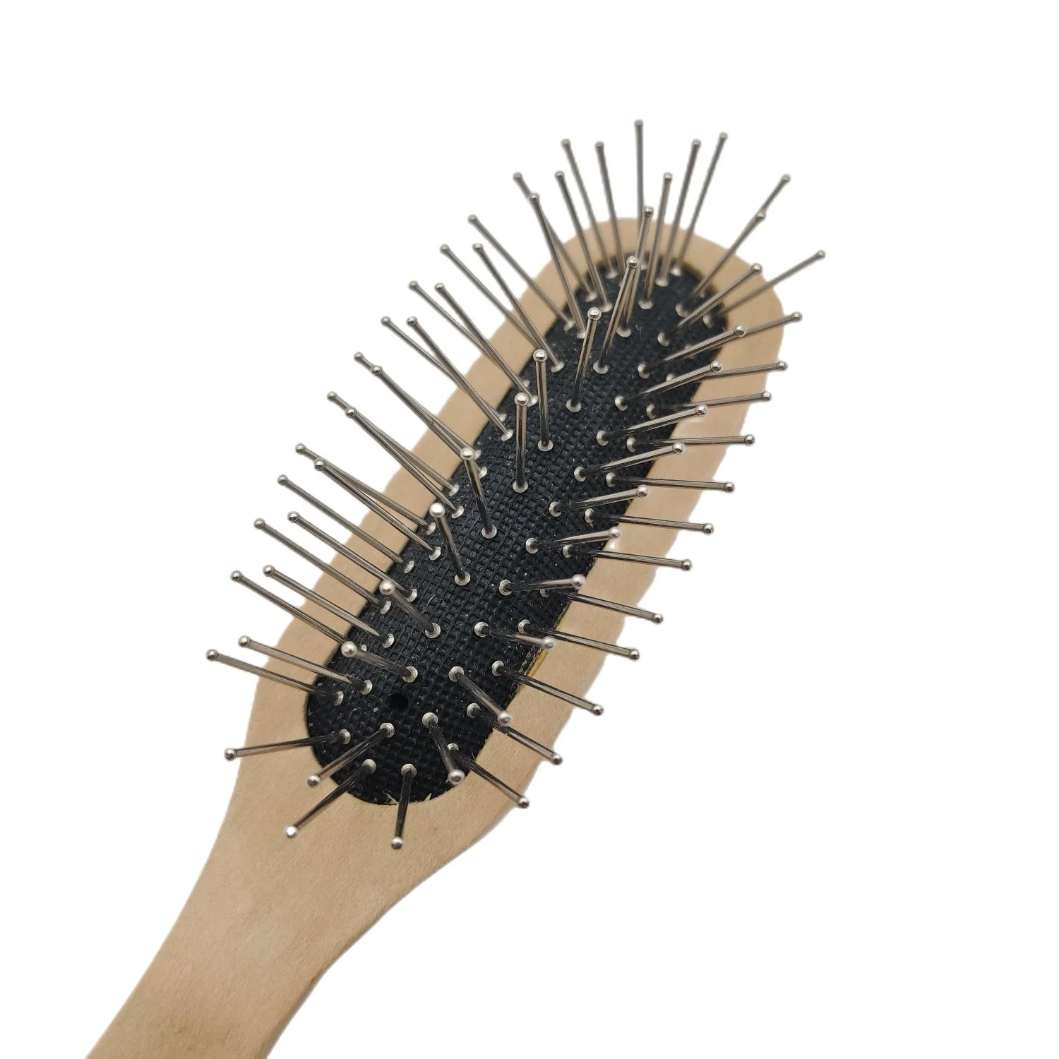 Beautichen Wooden Hair Brush Wholesale/Supplier Private Label Wood Laser Custom Logo Promotion Color Massage Brush Steel Pin Paddle Hair Brush