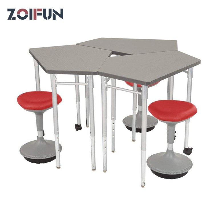 Active Demand Good Market Furniture Sets; School Student Study Removable Portable Mobile Wood Iron School Desks