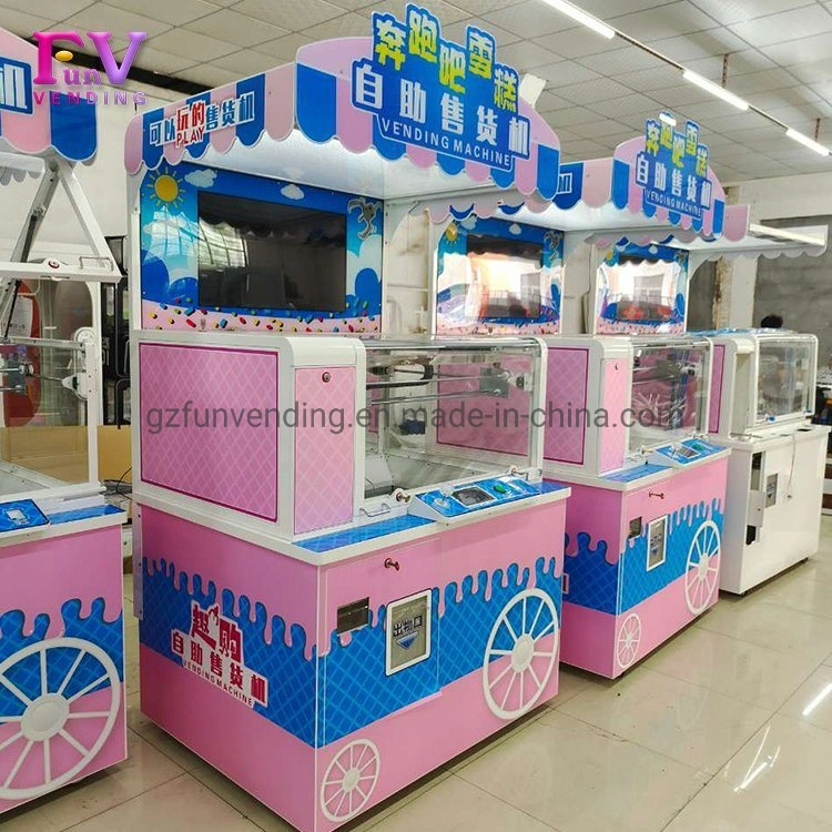 China Supply Multiple Payment Methods Operated Professional Claw Ice Cream Vending Machine