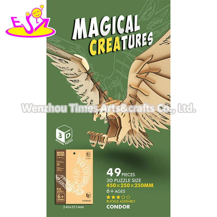 Personaliza o papel de montagem Educacional modelo Animal Puzzle 3D para Crianças P14D026