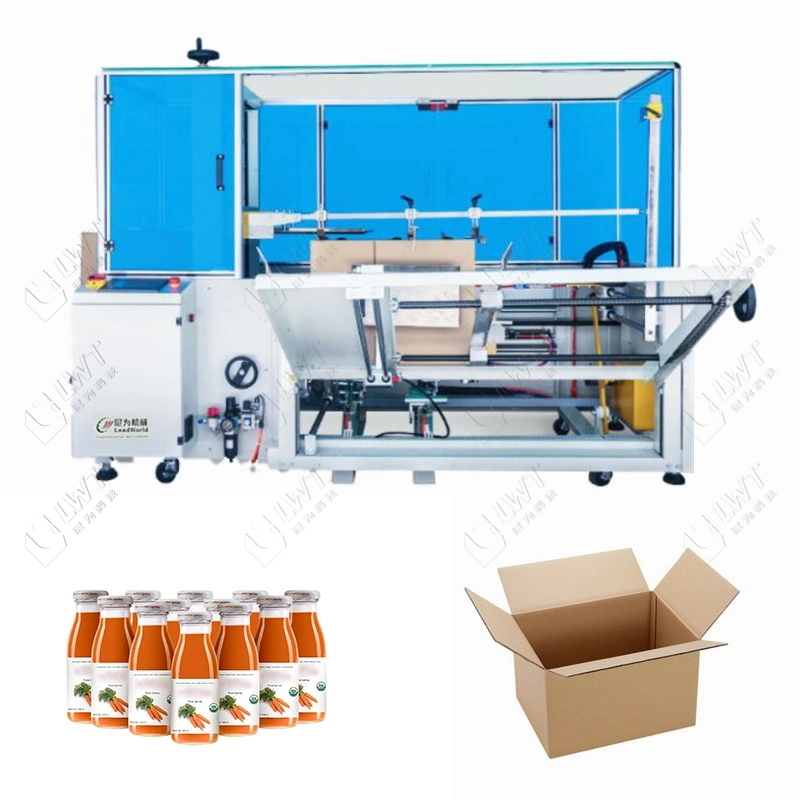 Bottom Tape Sealer Carton Erector Case Forming Packing Automatic Box Erector Machine