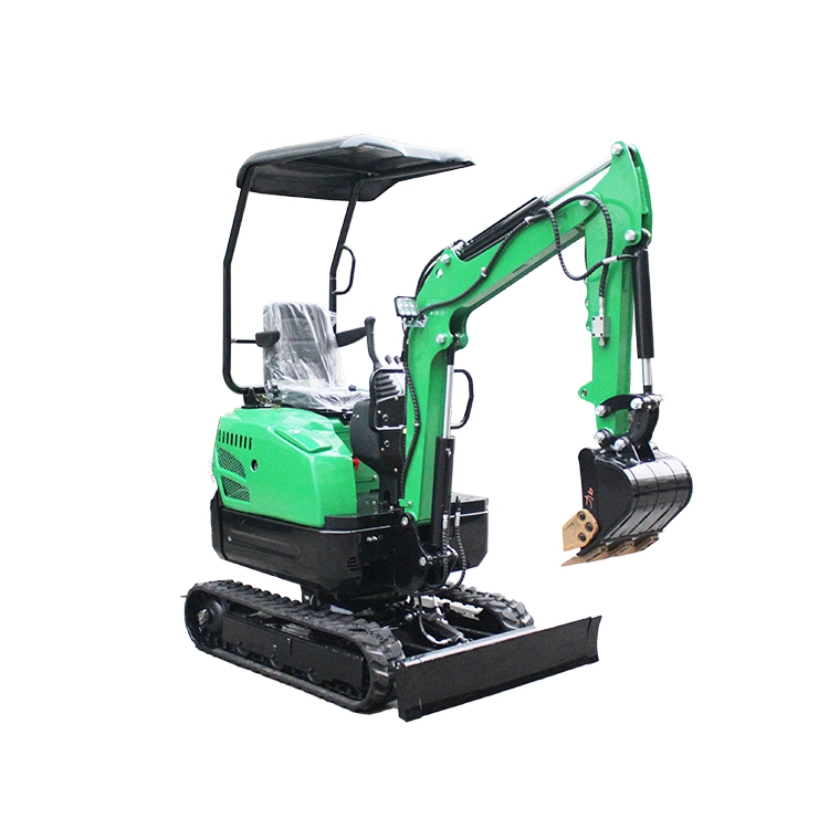 Hydraulic Pilot 1.7t Mini Excavator 1.8 10FT Dig Depth 1.5 Ton Excavator with Swing Boom