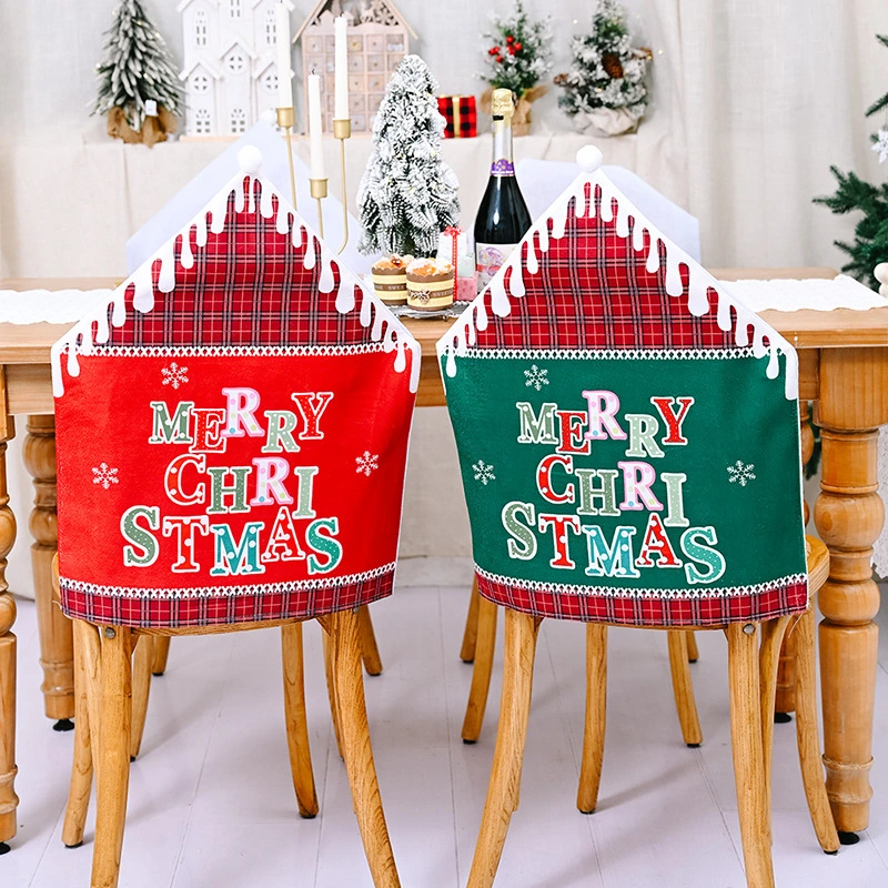 Christmas Decoration Cartoon Dining Room Chair Cover