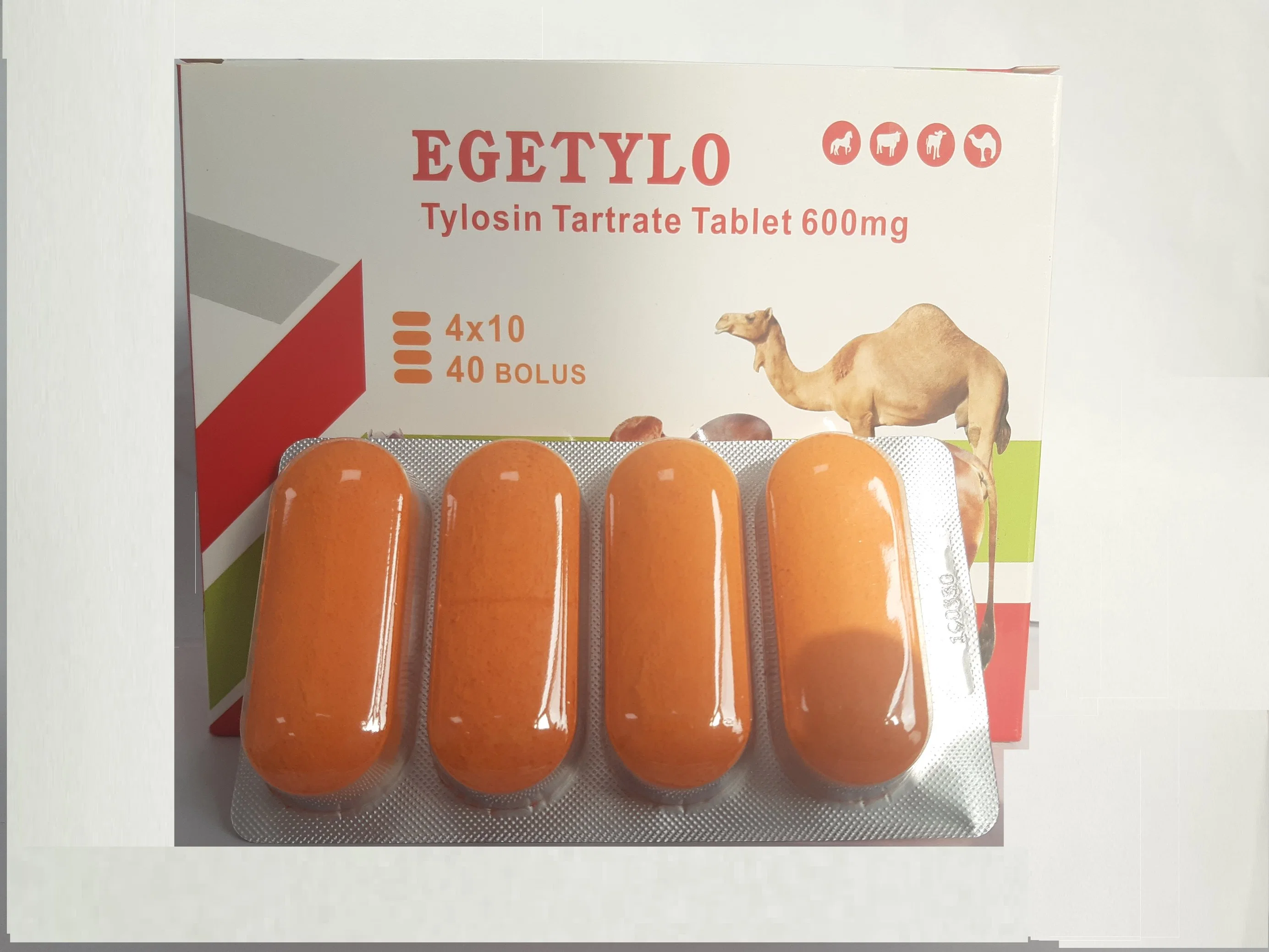 Bolus de tilosina 600mg para Uso Animal