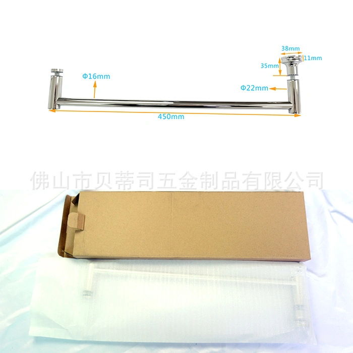 China Manufacturer Custom Bathroom Shower Glass Hardware Accessories Fittings Grab Bar Door Pull Handle Towel Bar