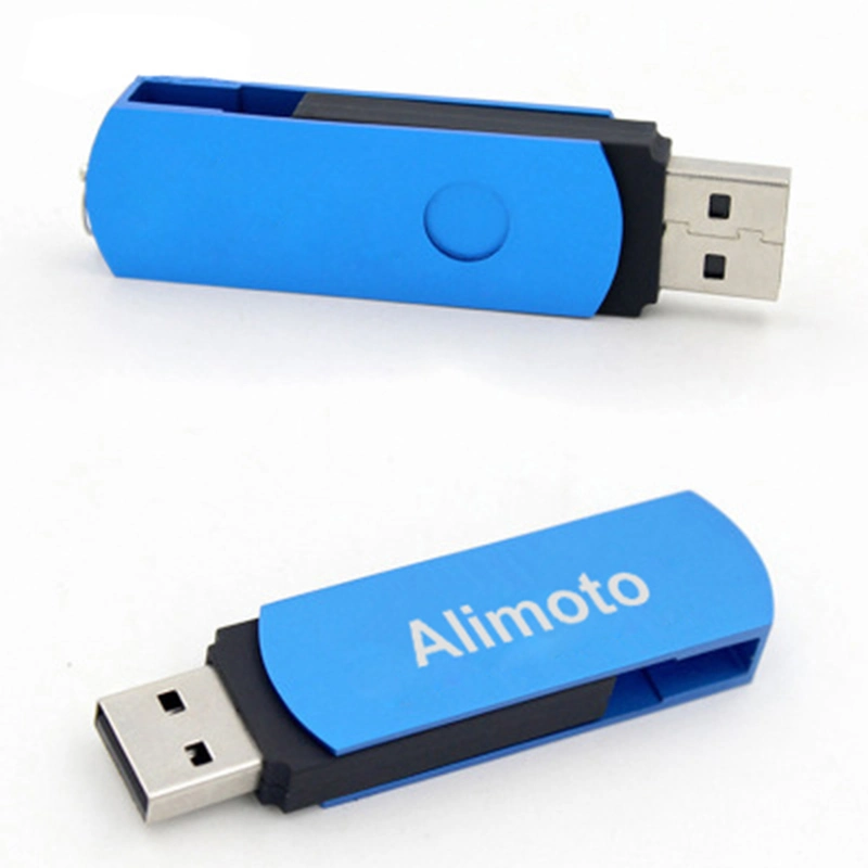 Unidad flash USB de torsión metálica personalizada de alta velocidad y capacidad real USB 2,0