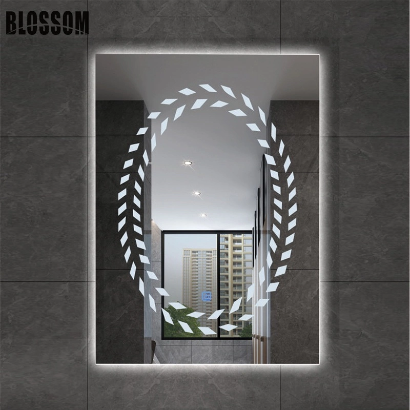 Bathroom Vanity Decorative Wall Mounted Illuminated Mirror with LED Lights