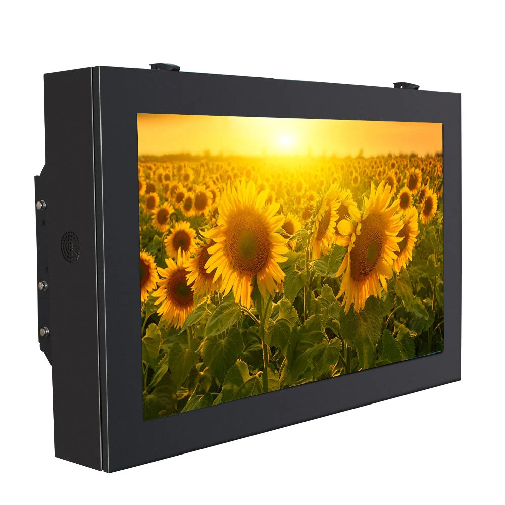 Publicidade LCD comercial exterior TV ecrã Totems e ecrãs