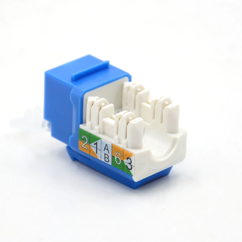 La mise en réseau Ethernet RJ45 90 Degré non blindé Cat6 jacks Keystone