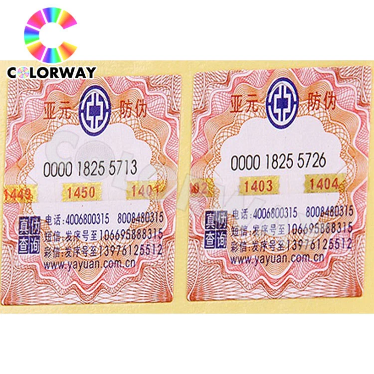 Holographic Self Adhesive Paper Films Label