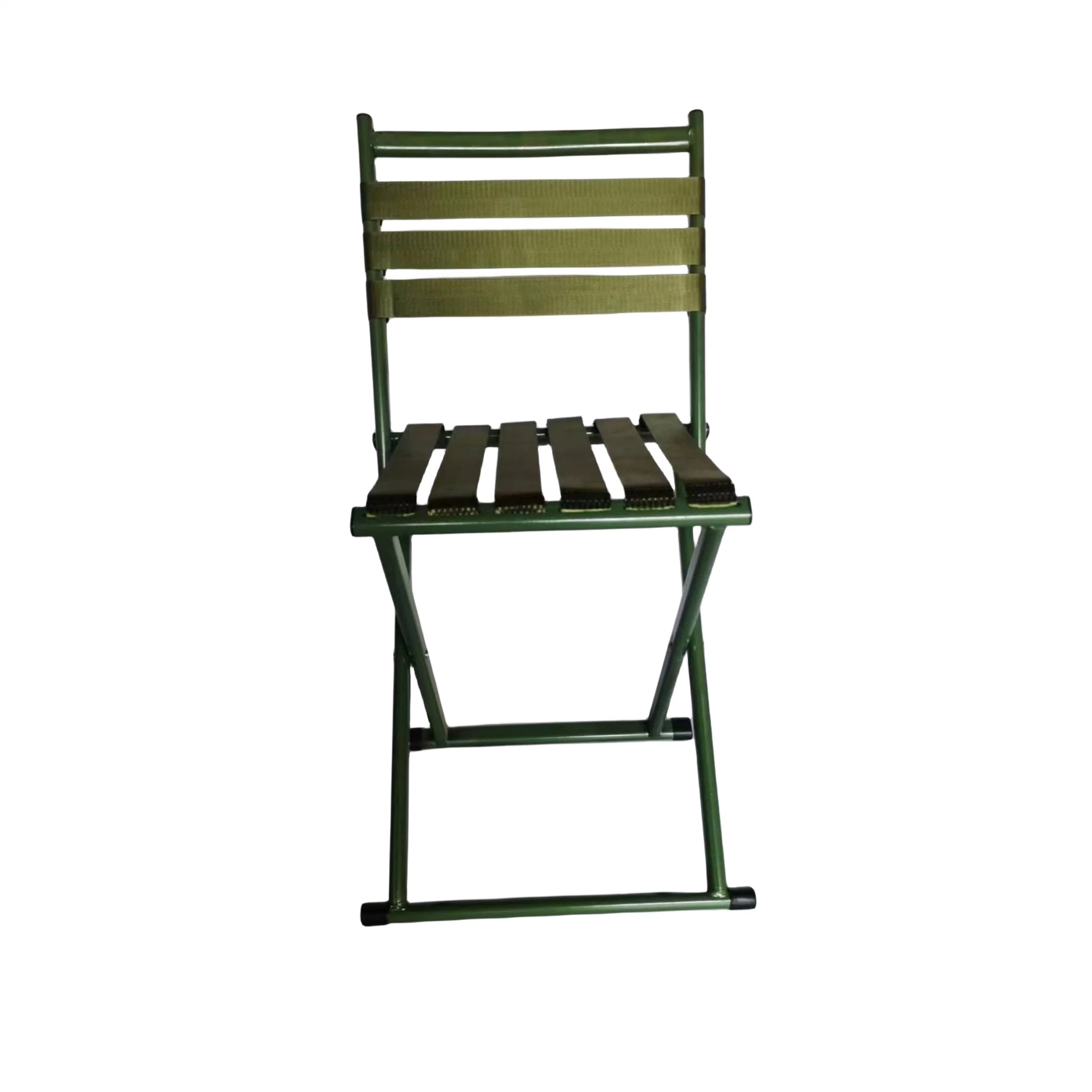 Outdoor Folding Stool Backrest Lightweight Home Courtyard Chair Minimalist Style