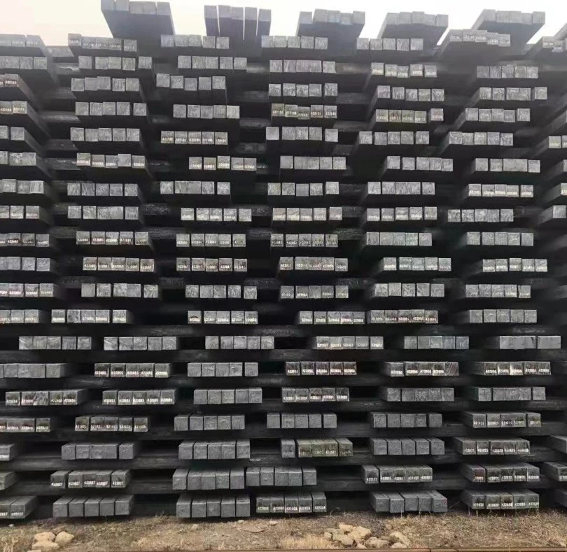 Factory Supplier Hot Rolled S235jr S355jr St52 Q235 Q275 Square 3sp 5sp Steel Billets for Making Rebar