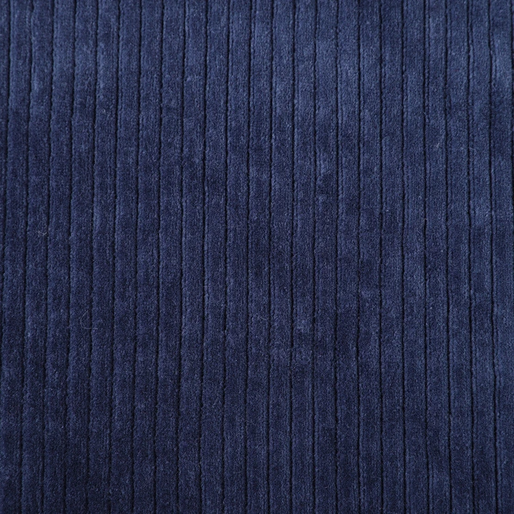 100% Polyester Knit Soft Stretch Polycord 8 Wales Strip Velvet Velour Fabric for Suits Pants Jacket Coat