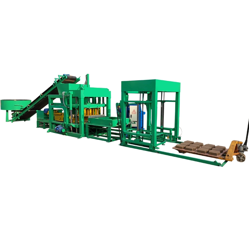 Construction Building Block Machine Plant Qtj4-18 Hollow Block Machine Youtube