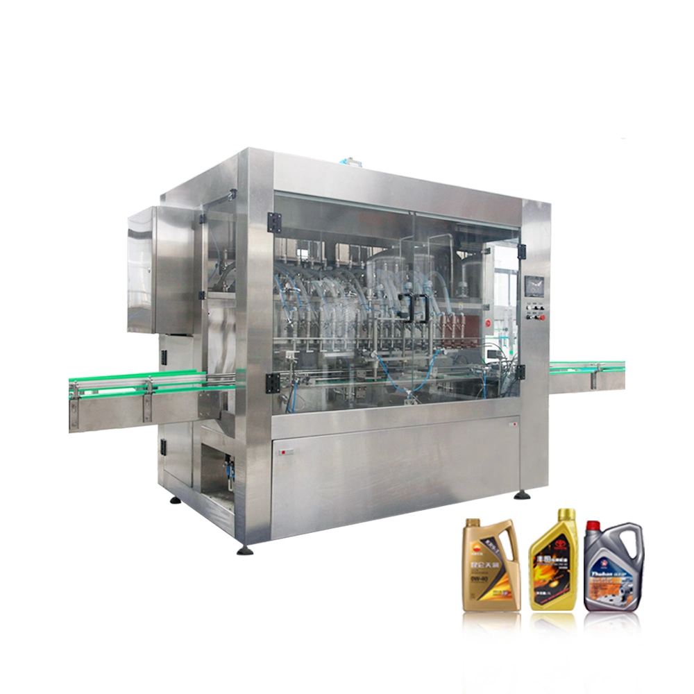 Automatic Essential Oil Servo Motor 5 Liter Plastic Bottle Jerry Can Line Lube Oil Filling Machine