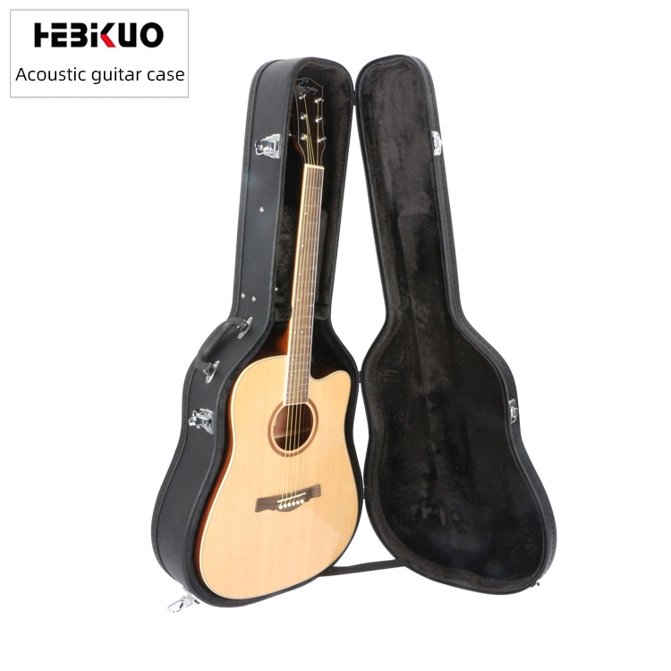 Musical Instrument Case Clip on Lock Easily Musical Bag Portable 41inch Wooden Guitar Case