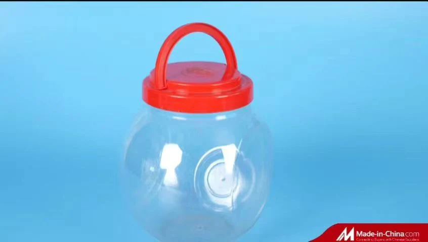 HDPE Bottle Transparent Bottle Plastic Empty Bottle With Red Cap