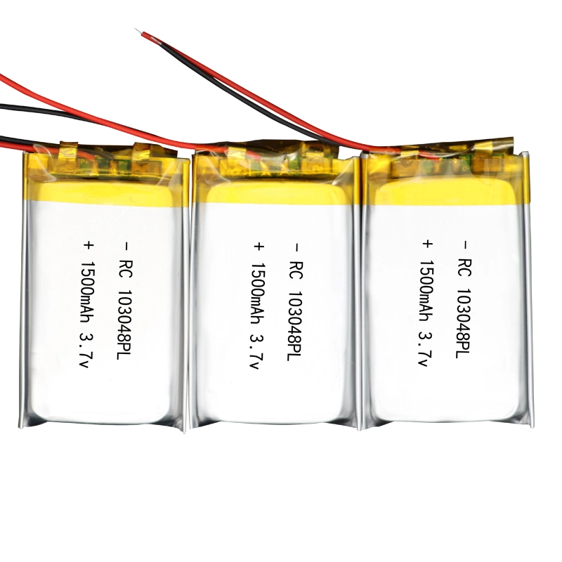 OEM Rechargeable Lipo 3.7V 1500mAh 103048 Lithium Battery with CB for Bluetooth Remote Control