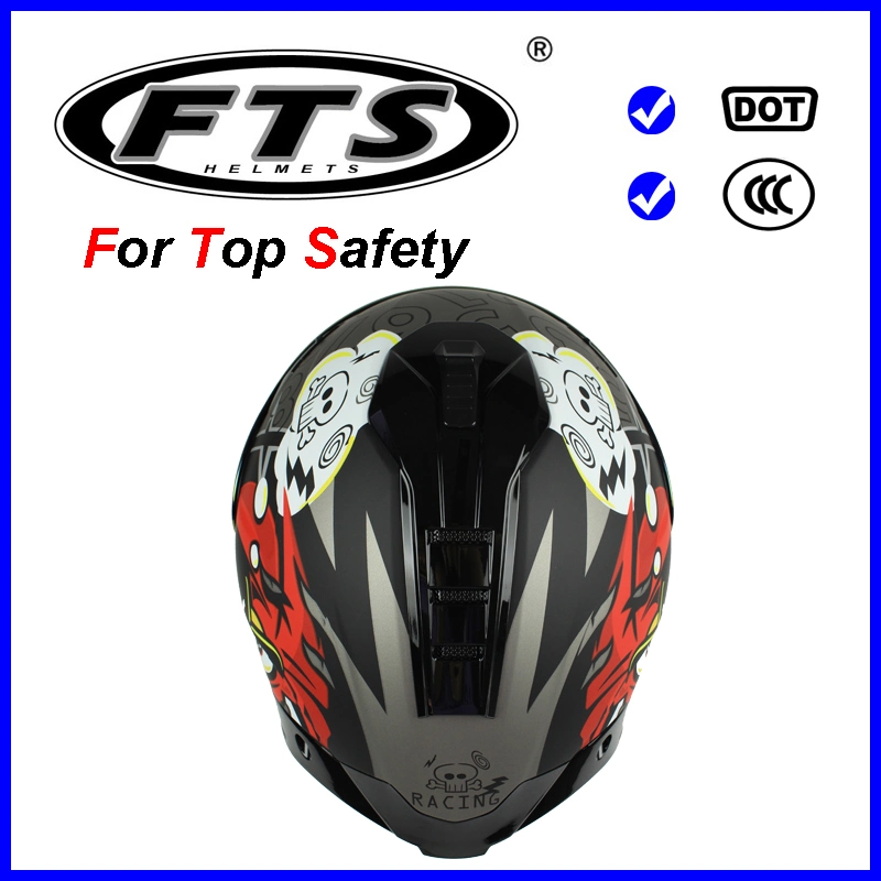 DOT Approved Motorcycle ABS Safety Helmet of Full Face with Single Visor