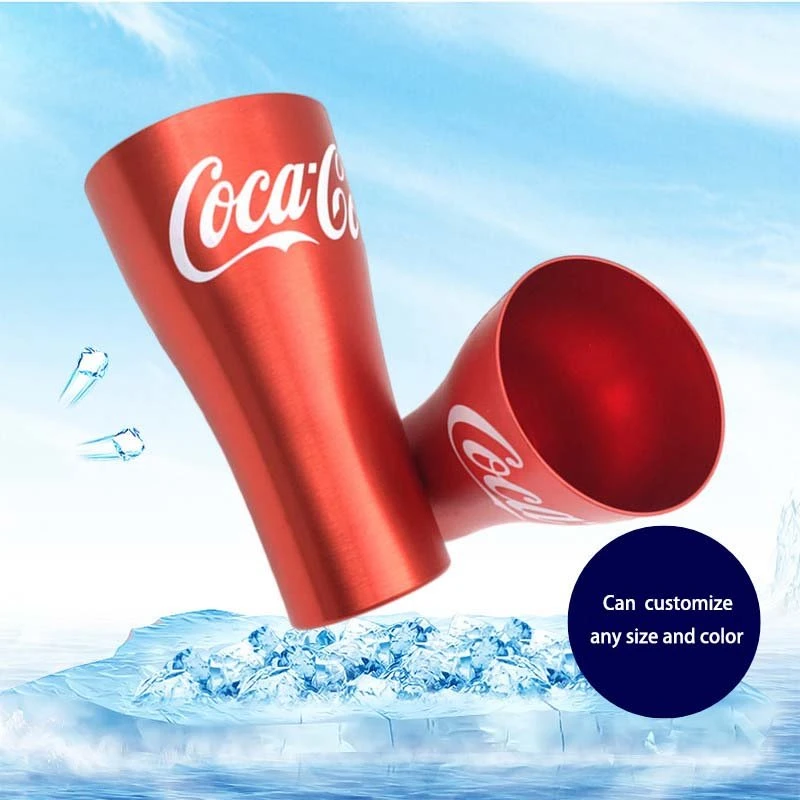 500ml Gold Coke Aluminium Beer Cup