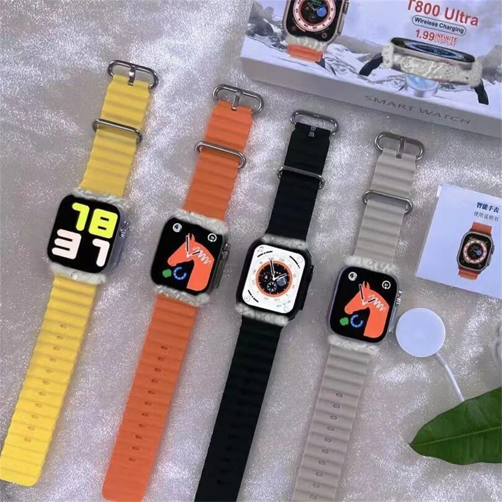ساعة ذكية متتبع اللياقة T800 SmartWatch الأكثر مبيعًا ساعة جناح Smart Watch الاتصال بـ Watch