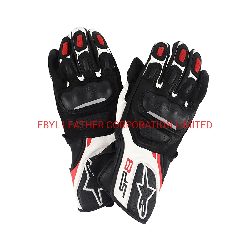 High quality/High cost performance  & Strong Goat Leather Made with motorcycle Driving Gloves for Protection (JYG-JS2233)