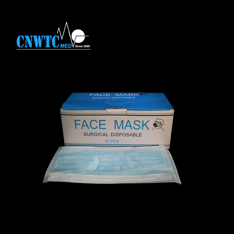 3-Ply Máscara facial polvo con máscara desechable de bajo precio