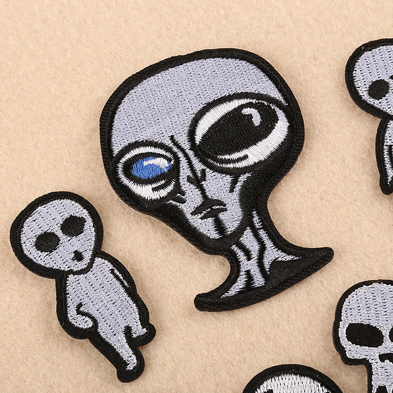 Halloween-Tag Geschenk Dekorieren Sie Maßgeschneiderte Polyester Bestickt Patch