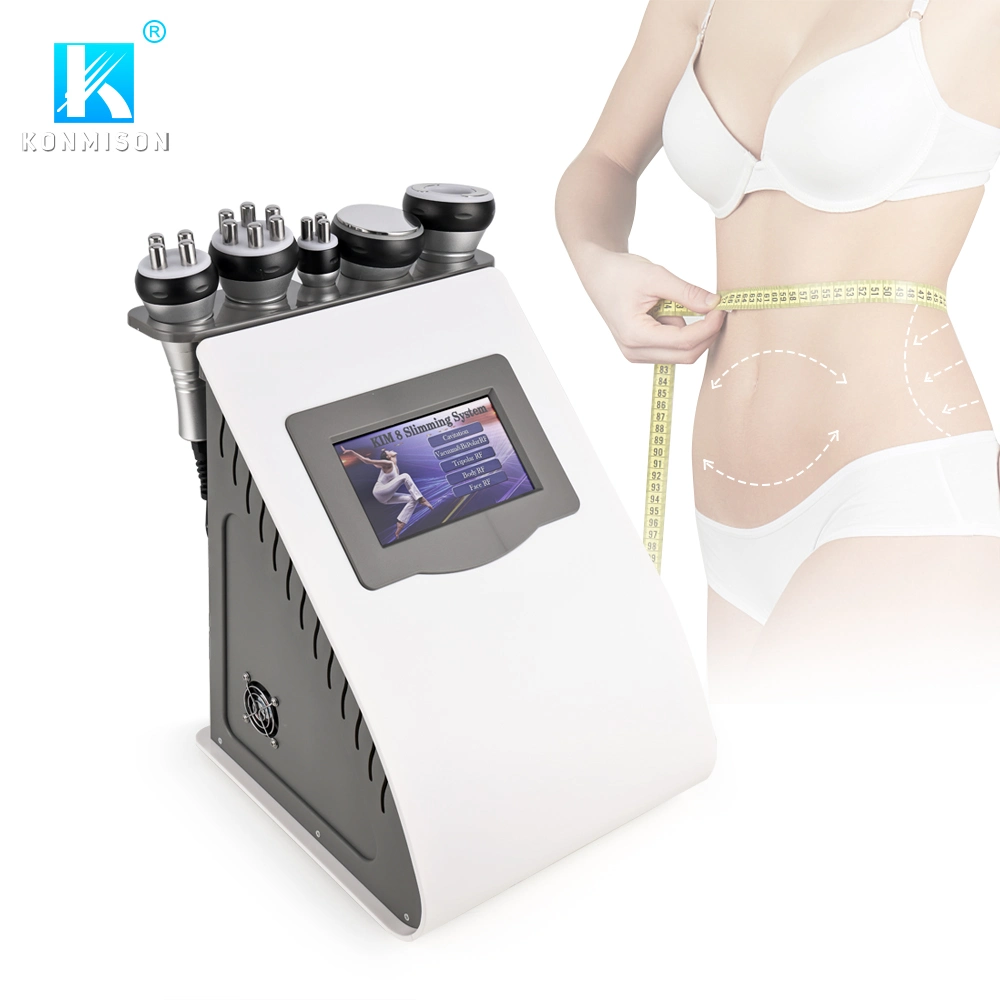 Konmison 5 في 1 تفريغ RF Cavitation الجلد تشديد الجسم آلة تنحيف مع ضوء أحمر